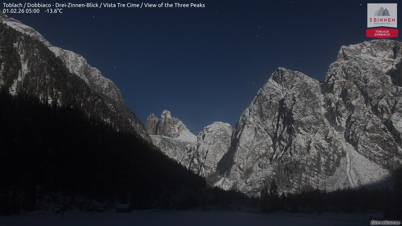 Archiv Foto Webcam Toblach (Drei Zinnen)