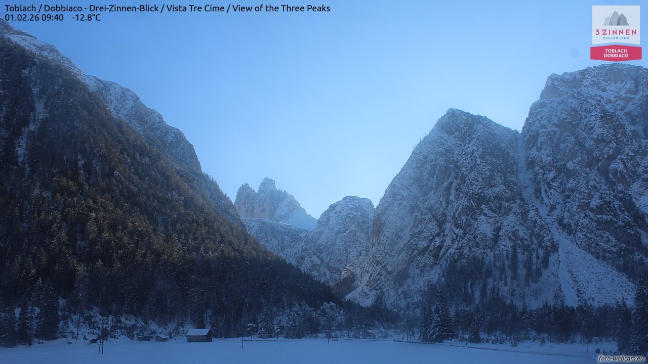 Archiv Foto Webcam Toblach (Drei Zinnen)