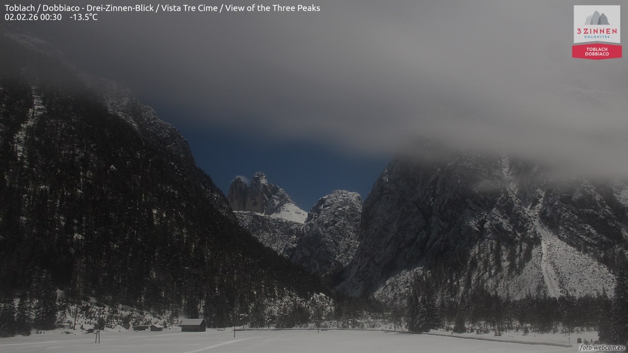 Archived image Webcam Toblach (Pustertal valley)