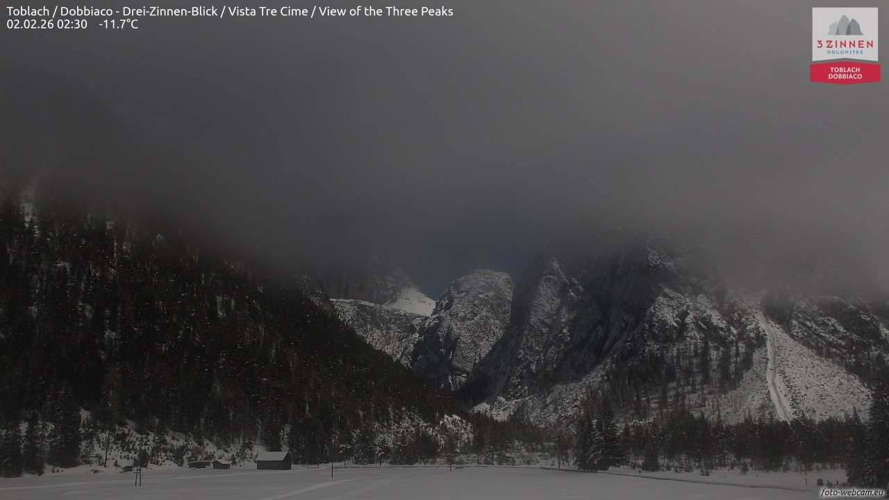Archived image Webcam Toblach (Pustertal valley)
