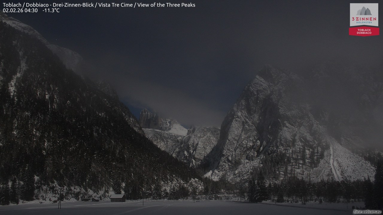 Archived image Webcam Toblach (Pustertal valley)