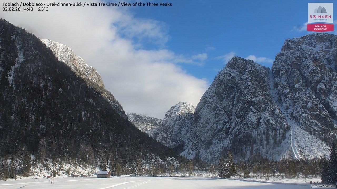 Archiv Foto Webcam Toblach (Drei Zinnen)