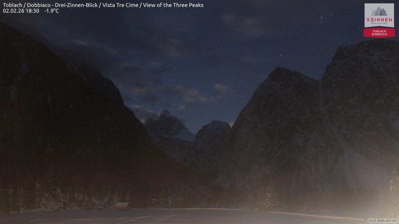 Archiv Foto Webcam Toblach (Drei Zinnen)