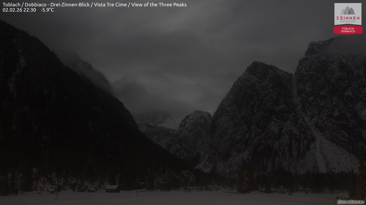 Archiv Foto Webcam Toblach (Drei Zinnen)