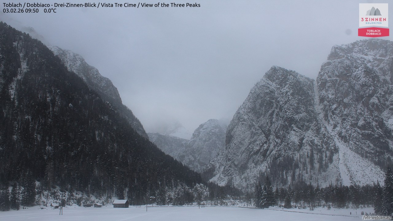 Archiv Foto Webcam Toblach (Drei Zinnen)
