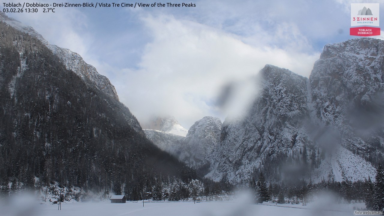 Archiv Foto Webcam Toblach (Drei Zinnen)