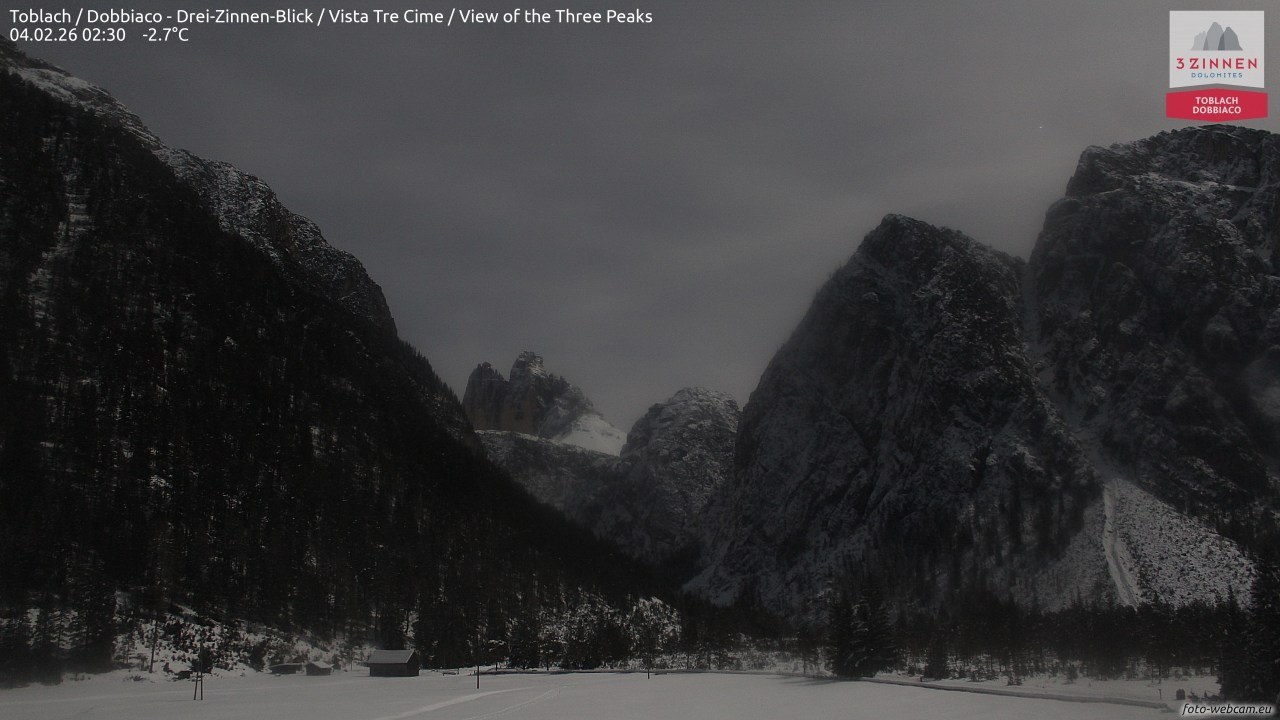 Archiv Foto Webcam Toblach (Drei Zinnen)
