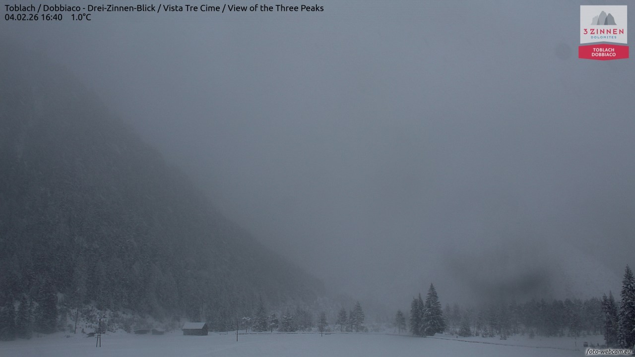 Archiv Foto Webcam Toblach (Drei Zinnen)