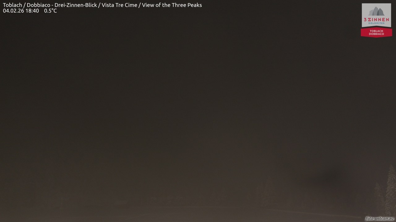 Archiv Foto Webcam Toblach (Drei Zinnen)