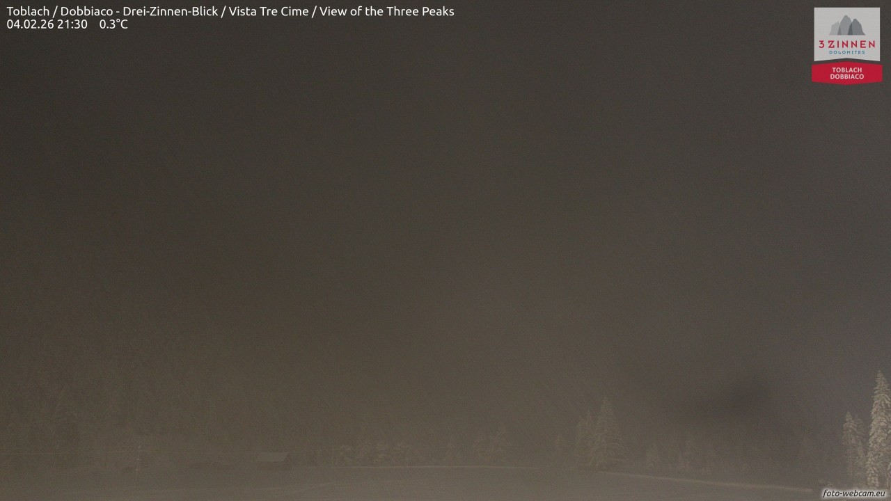 Archiv Foto Webcam Toblach (Drei Zinnen)