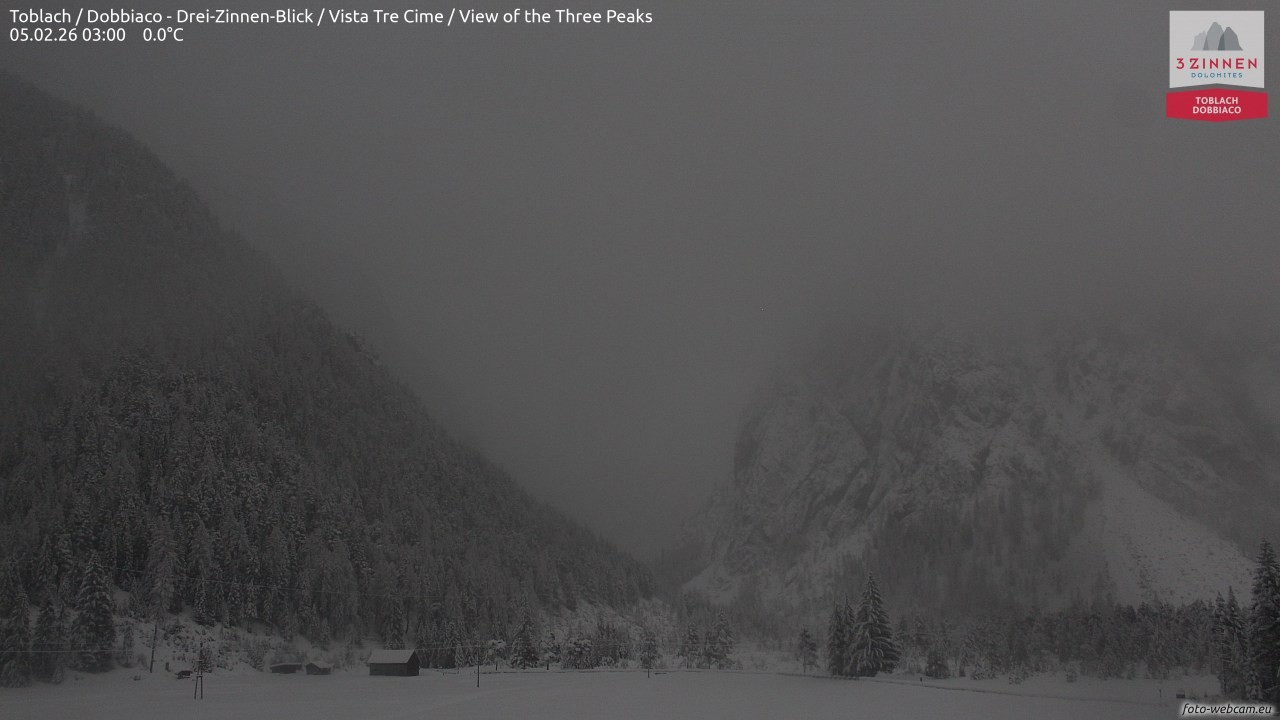 Archiv Foto Webcam Toblach (Drei Zinnen)