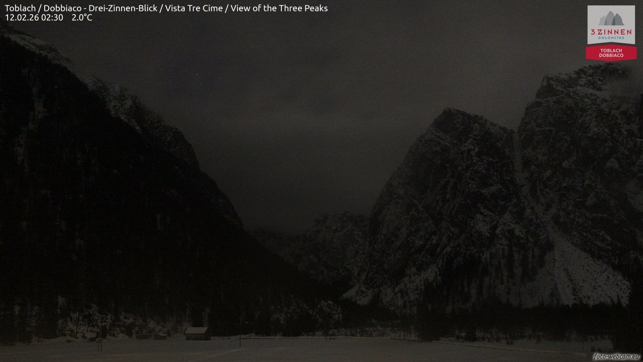 Archiv Foto Webcam Toblach (Drei Zinnen)