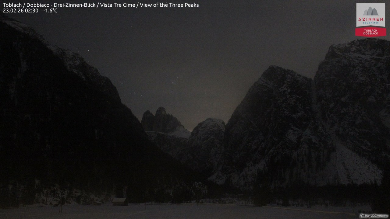 Archiv Foto Webcam Toblach (Drei Zinnen)