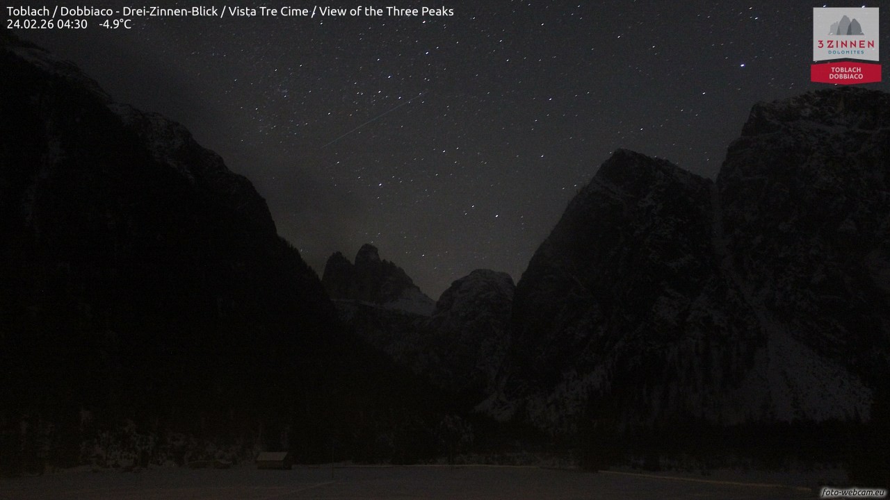 Archived image Webcam Toblach (Pustertal valley)