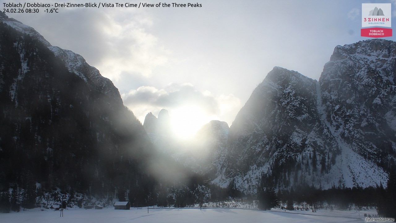 Archived image Webcam Toblach (Pustertal valley)