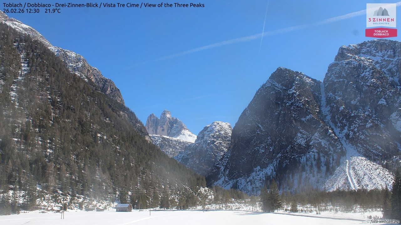 Archived image Webcam Toblach (Pustertal valley)