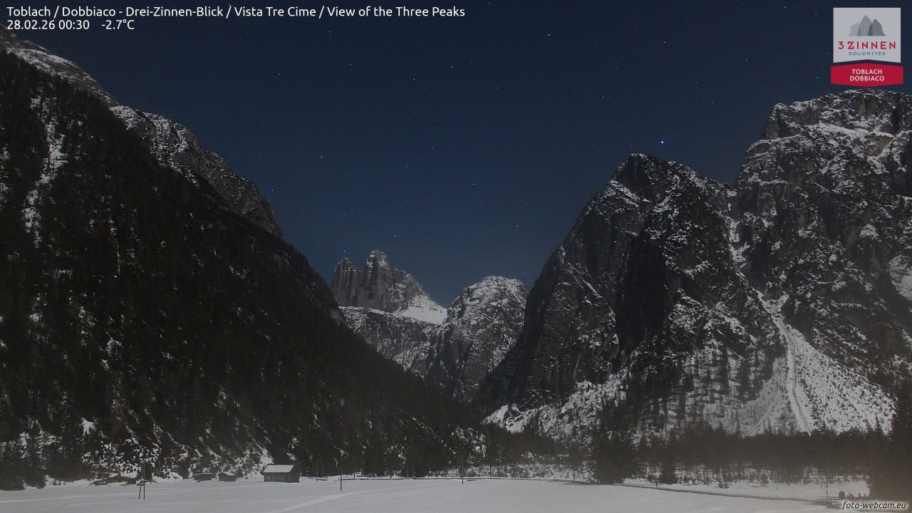 Archived image Webcam Toblach (Pustertal valley)