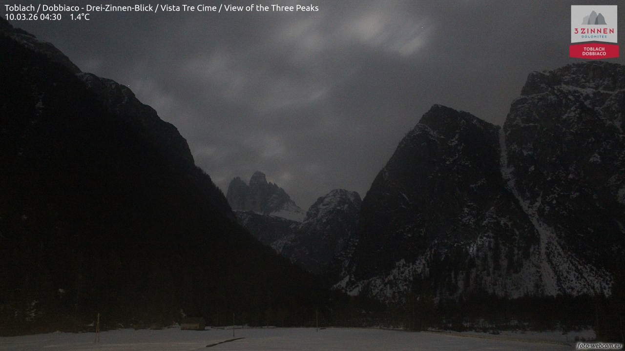 Archiv Foto Webcam Toblach (Drei Zinnen)