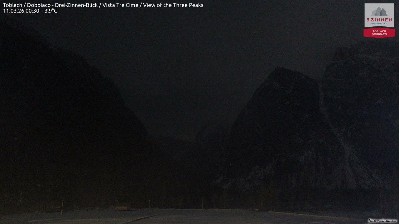 Archived image Webcam Toblach (Pustertal valley)