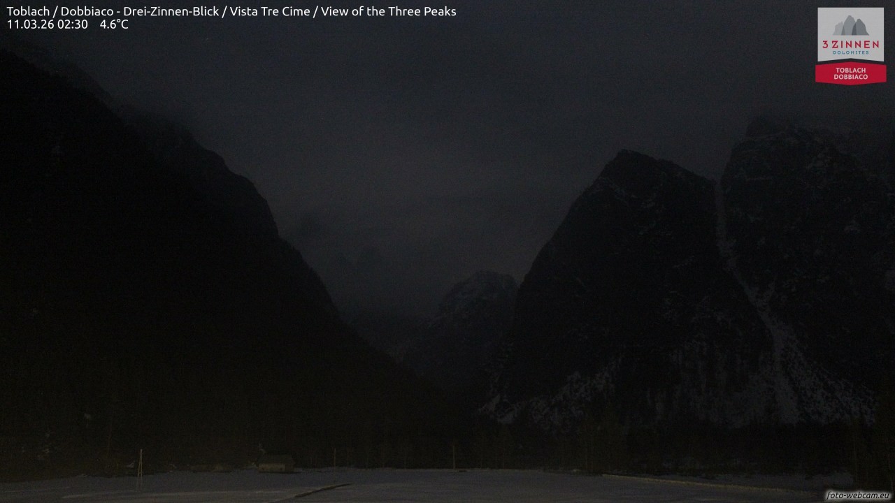 Archived image Webcam Toblach (Pustertal valley)