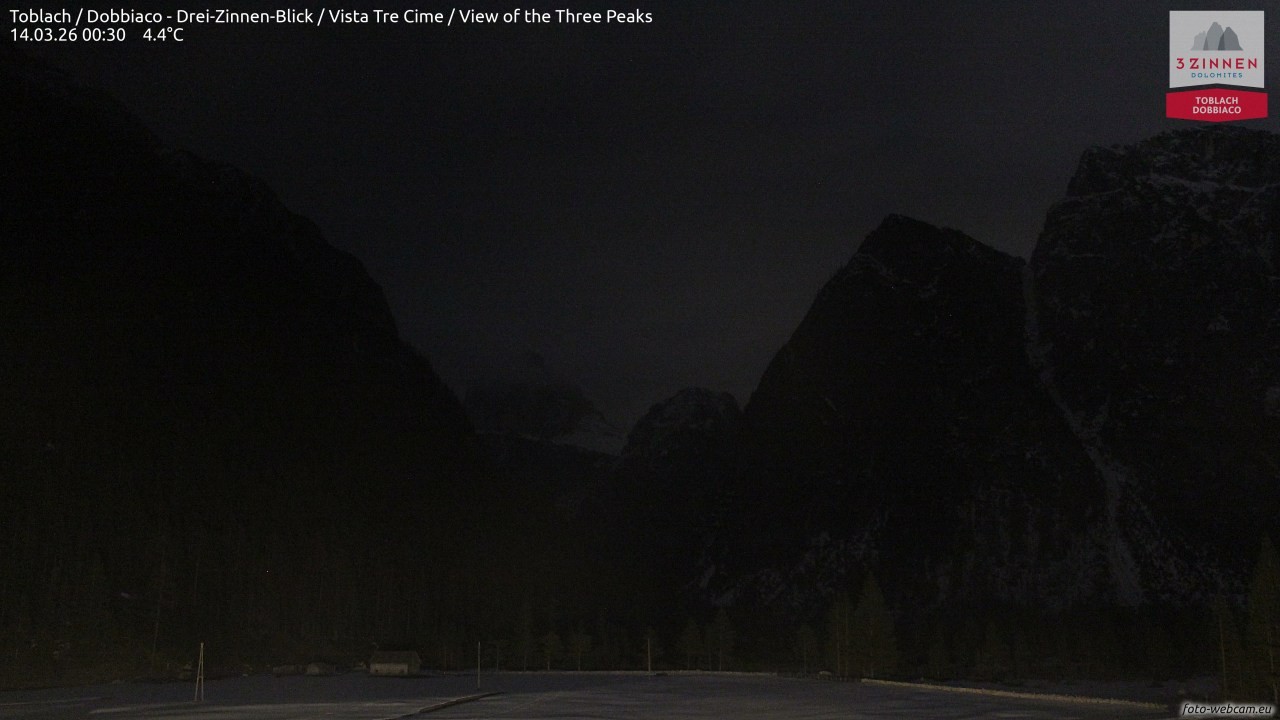 Archived image Webcam Toblach (Pustertal valley)