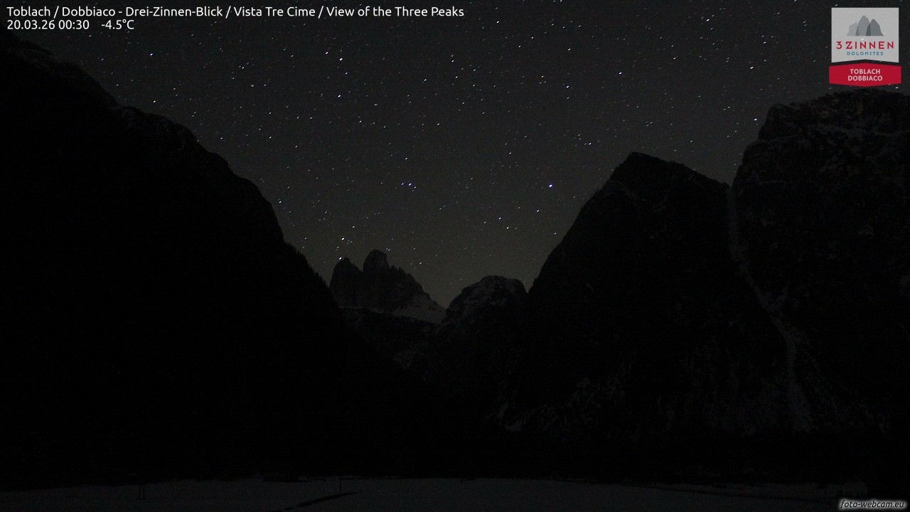 Archived image Webcam Toblach (Pustertal valley)