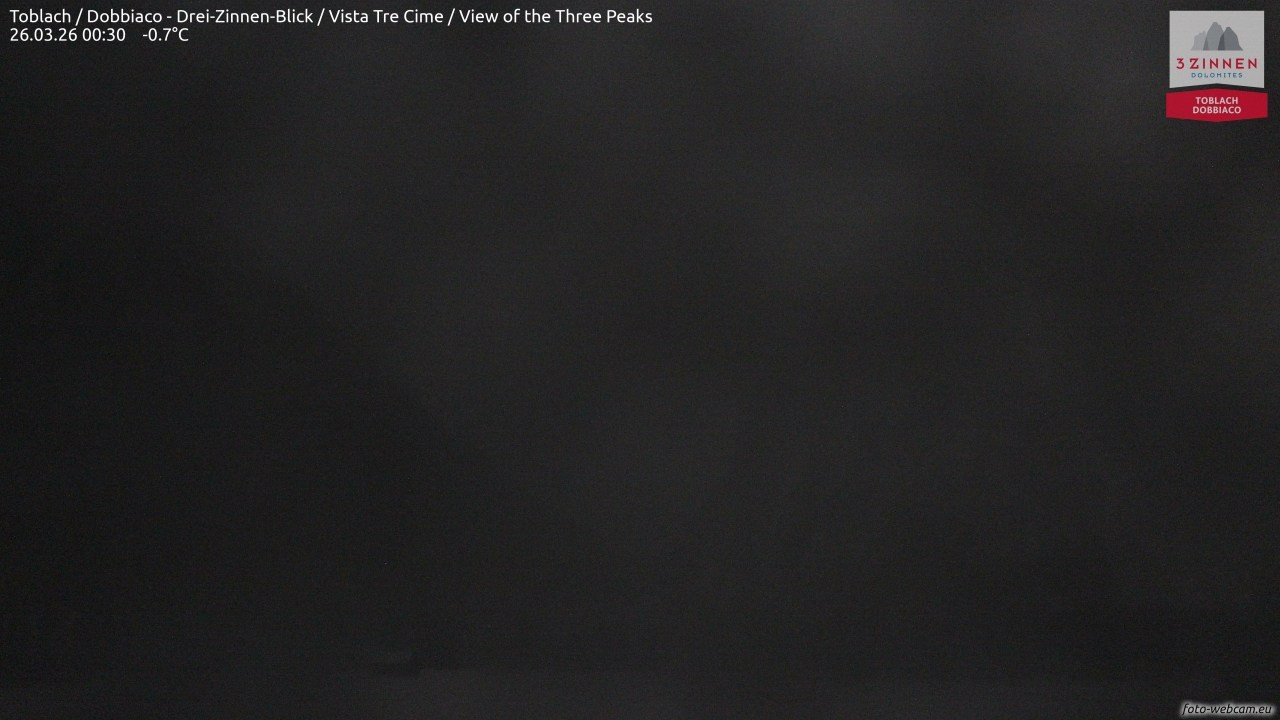 Archiv Foto Webcam Toblach (Drei Zinnen)