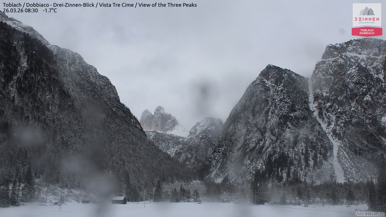 Archiv Foto Webcam Toblach (Drei Zinnen)
