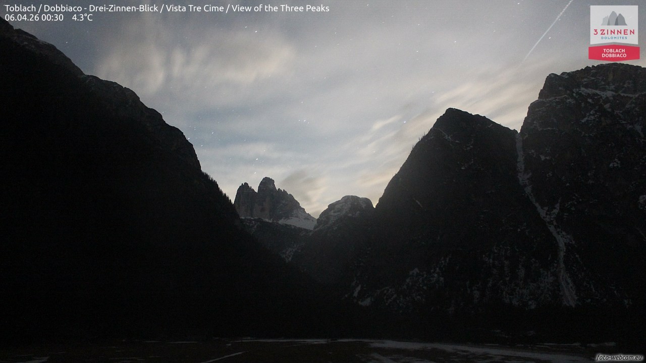 Archived image Webcam Toblach (Pustertal valley)