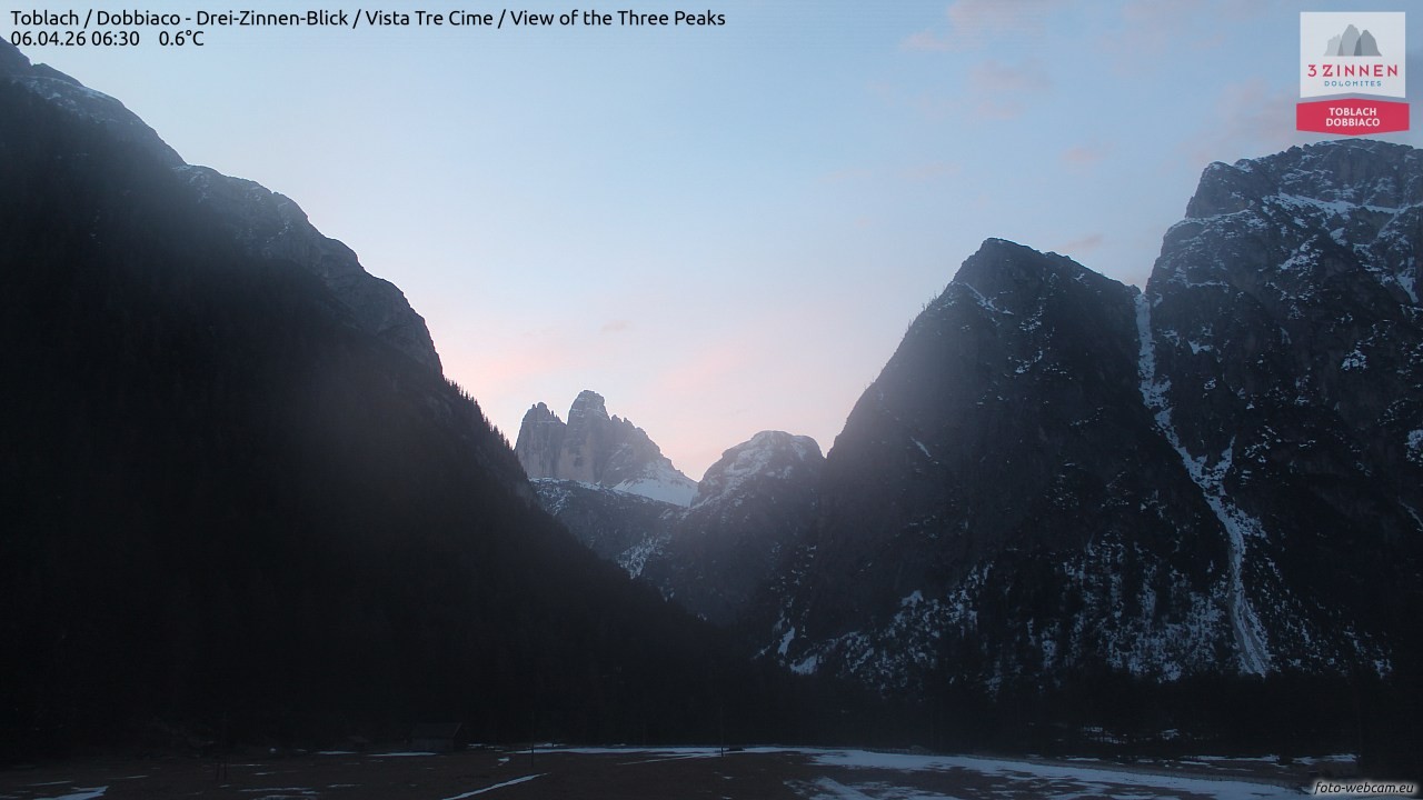 Archived image Webcam Toblach (Pustertal valley)