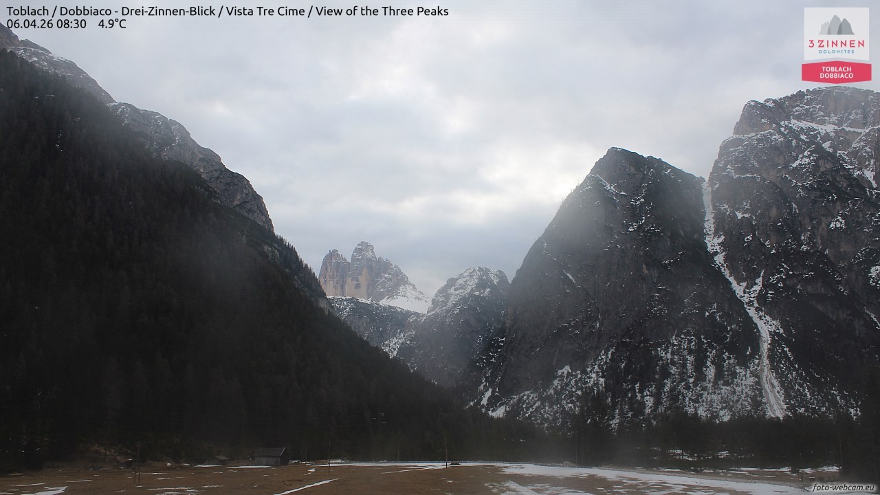 Archived image Webcam Toblach (Pustertal valley)