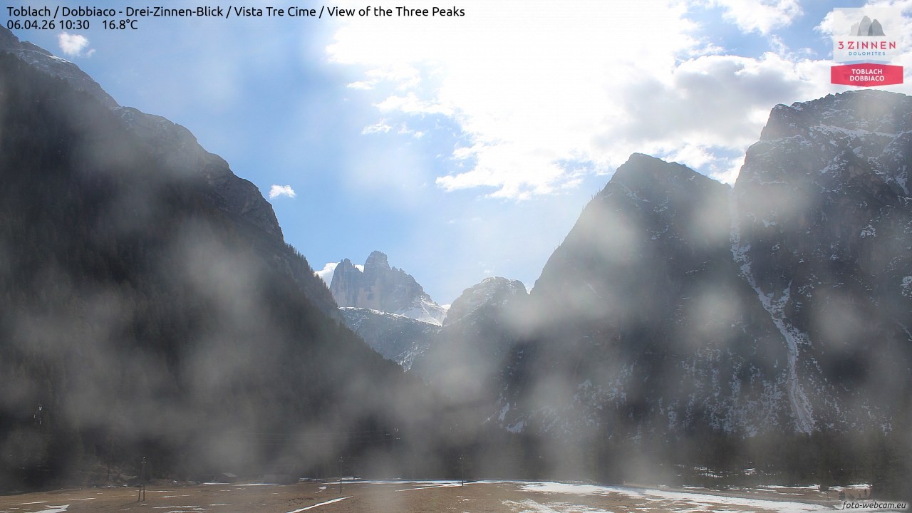 Archived image Webcam Toblach (Pustertal valley)