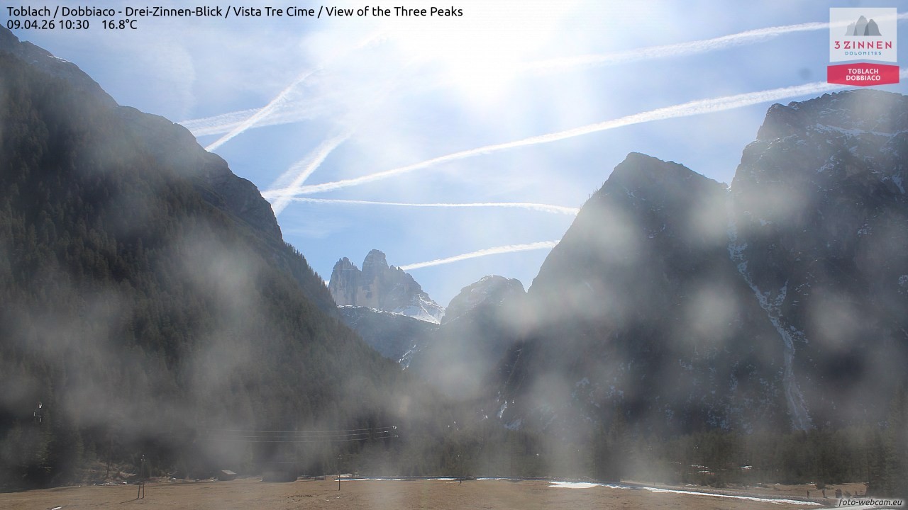 Archiv Foto Webcam Toblach (Drei Zinnen)