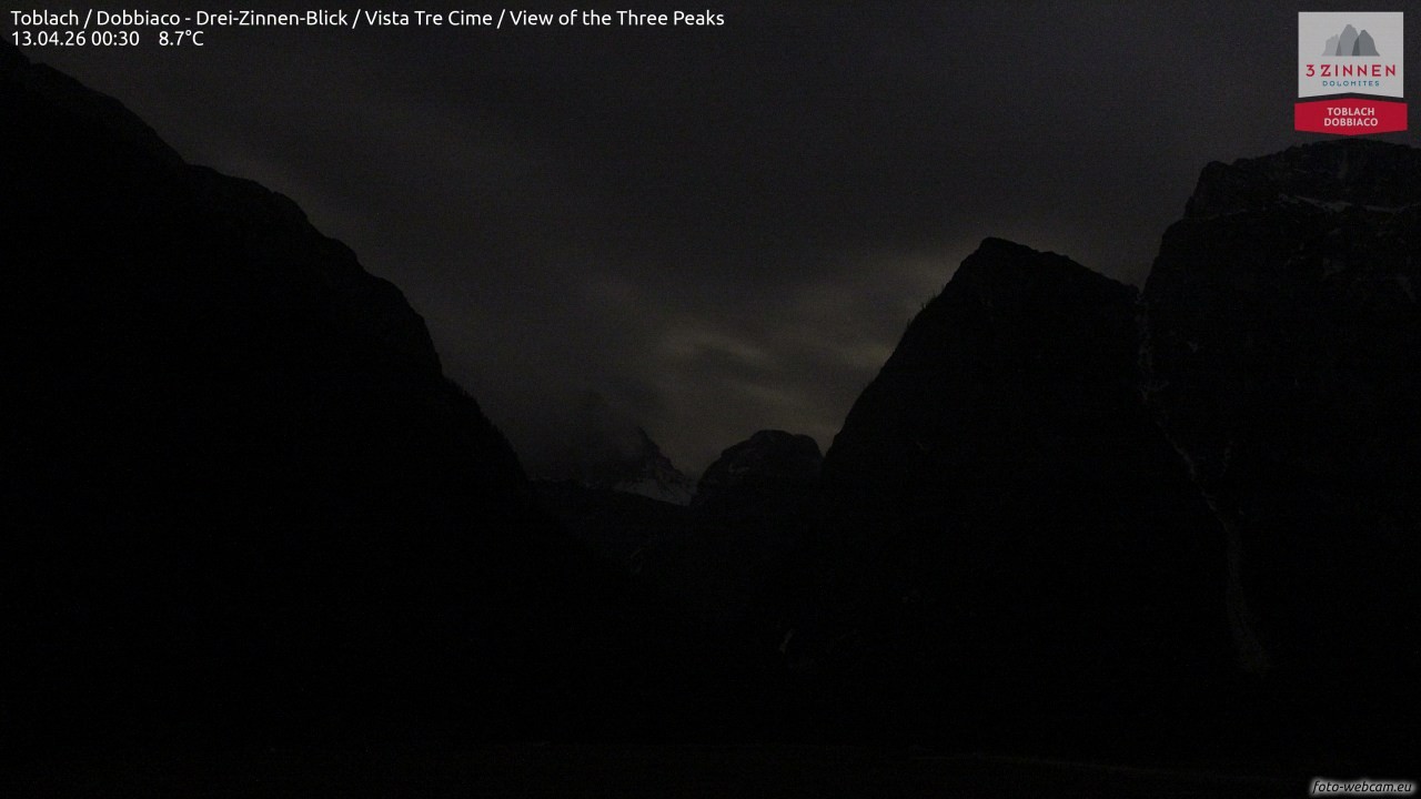 Archiv Foto Webcam Toblach (Drei Zinnen)