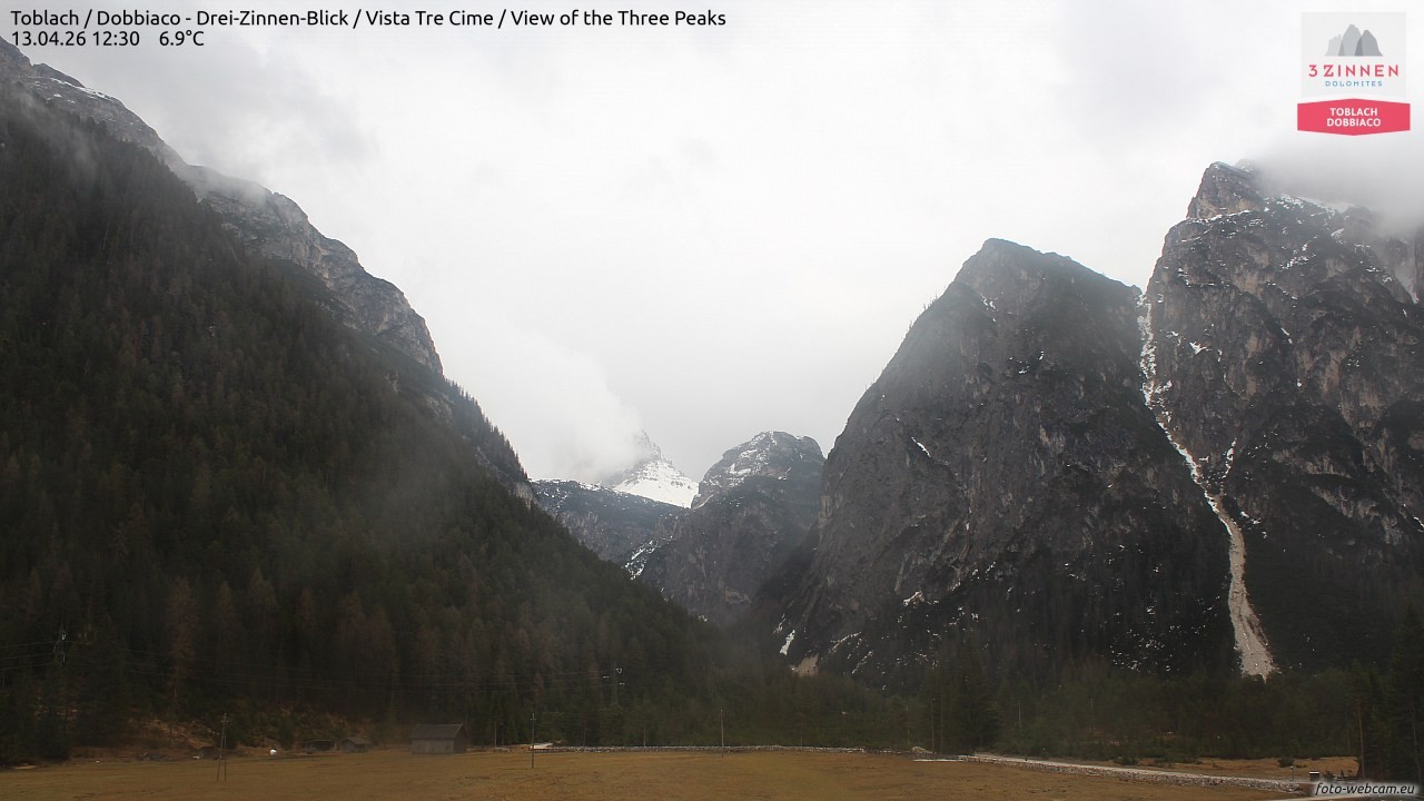 Archived image Webcam Toblach (Pustertal valley)