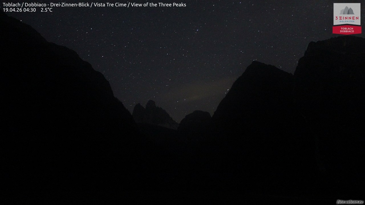 Archived image Webcam Toblach (Pustertal valley)