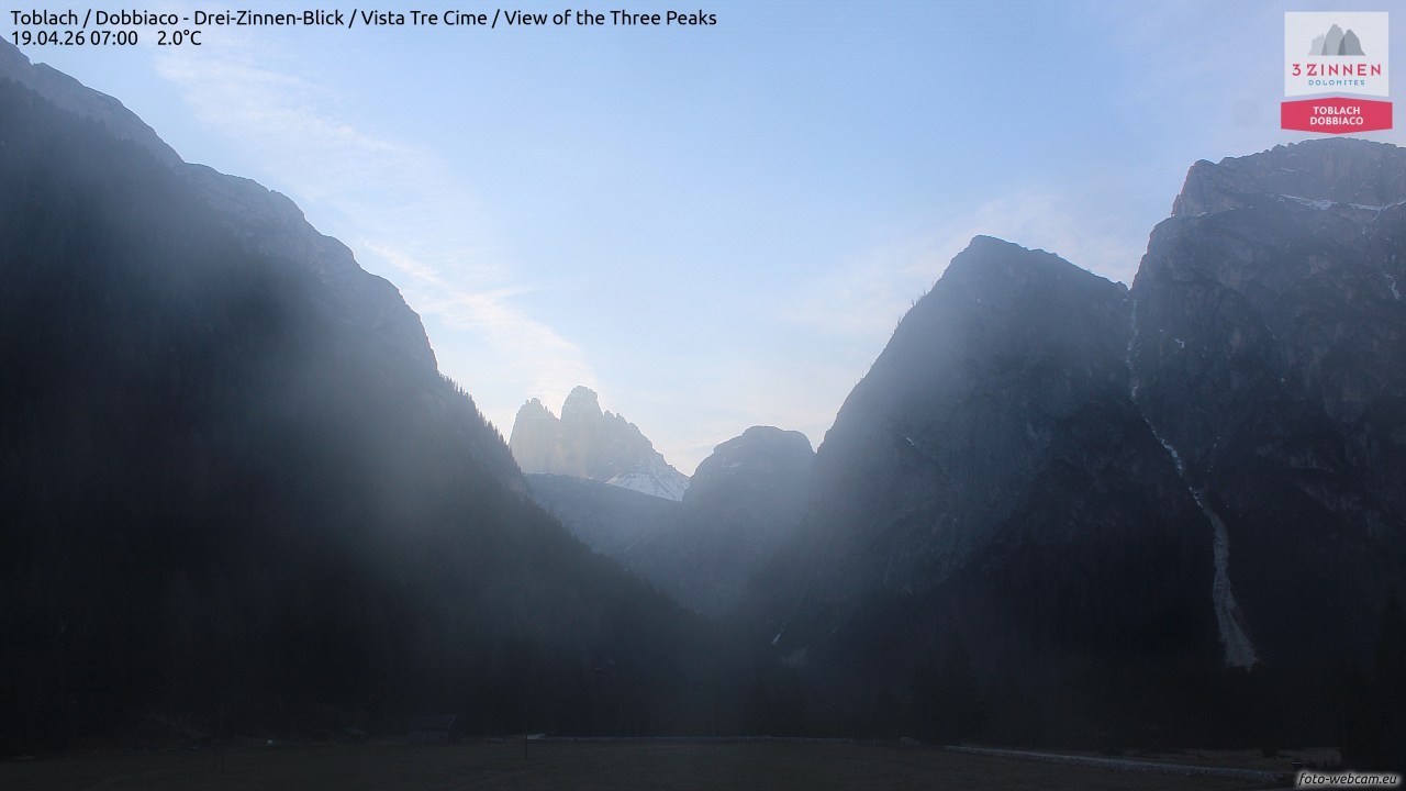 Archived image Webcam Toblach (Pustertal valley)