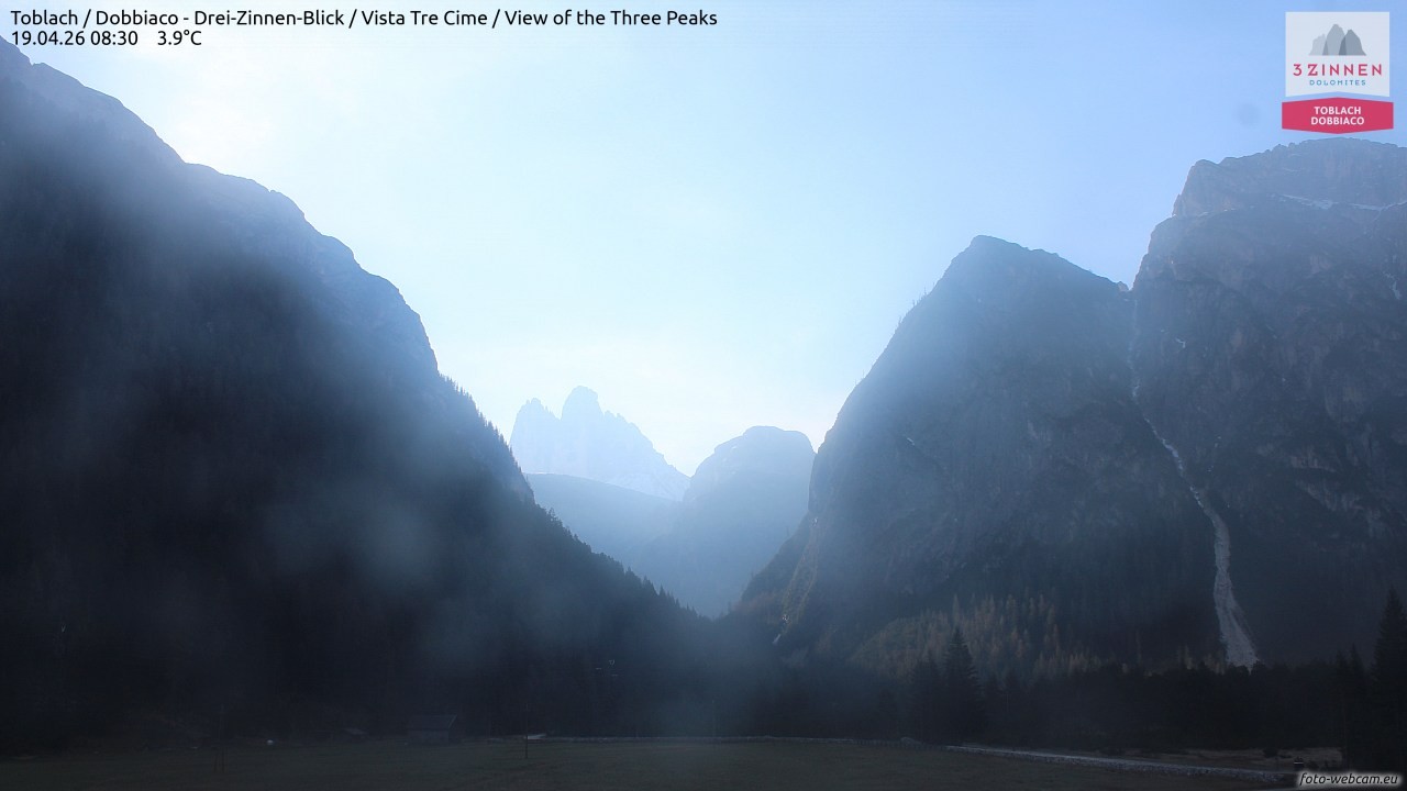 Archived image Webcam Toblach (Pustertal valley)