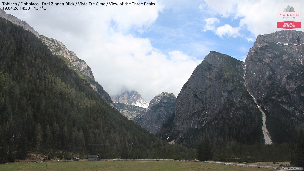 Archiv Foto Webcam Toblach (Drei Zinnen)