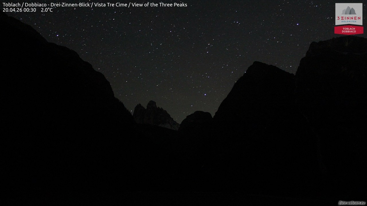 Archiv Foto Webcam Toblach (Drei Zinnen)