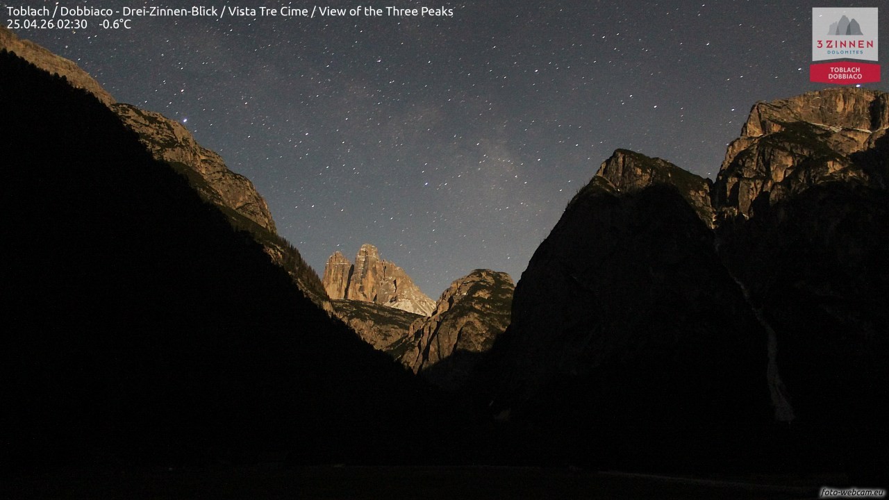 Archiv Foto Webcam Toblach (Drei Zinnen)