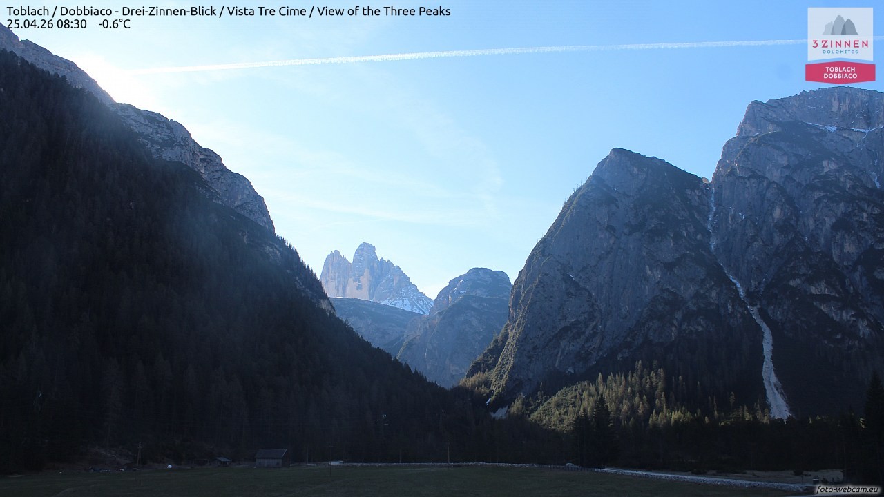 Archiv Foto Webcam Toblach (Drei Zinnen)