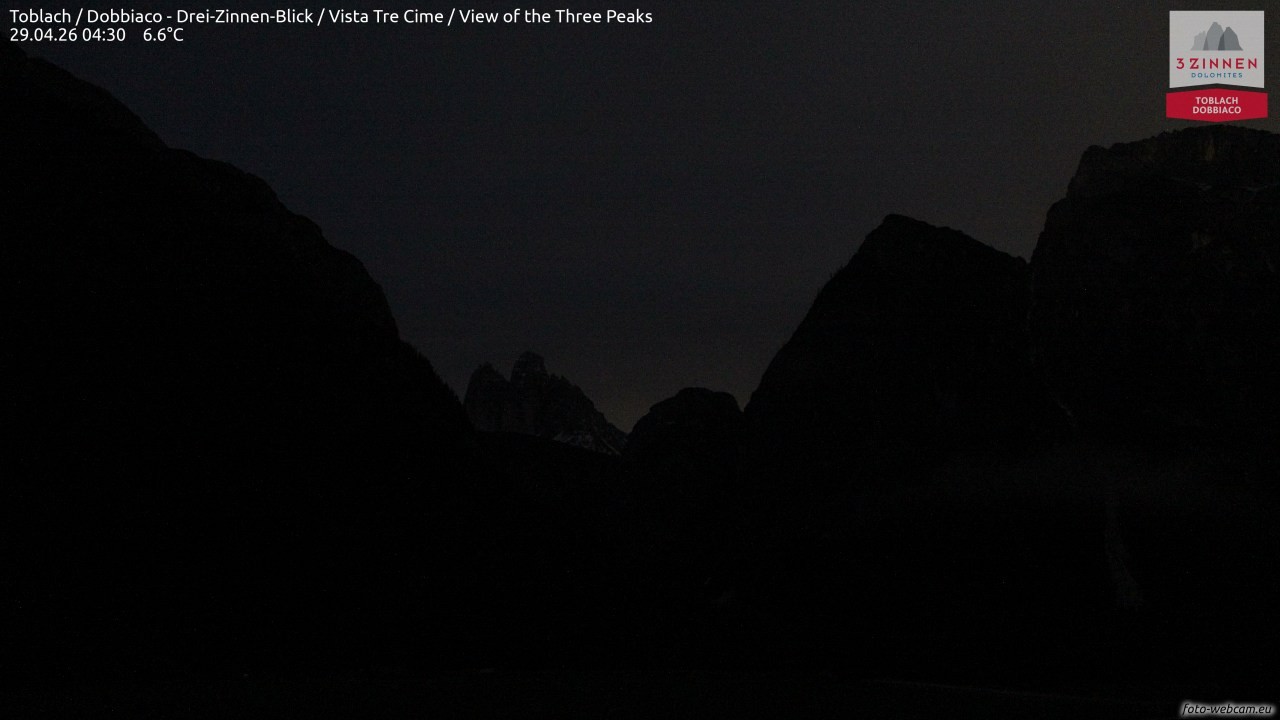 Archiv Foto Webcam Toblach (Drei Zinnen)