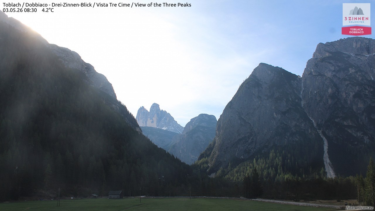 Archiv Foto Webcam Toblach (Drei Zinnen)