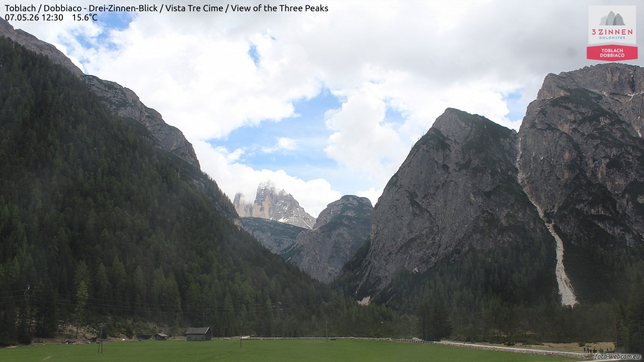 Archiv Foto Webcam Toblach (Drei Zinnen)
