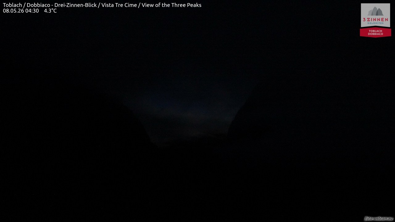 Archiv Foto Webcam Toblach (Drei Zinnen)