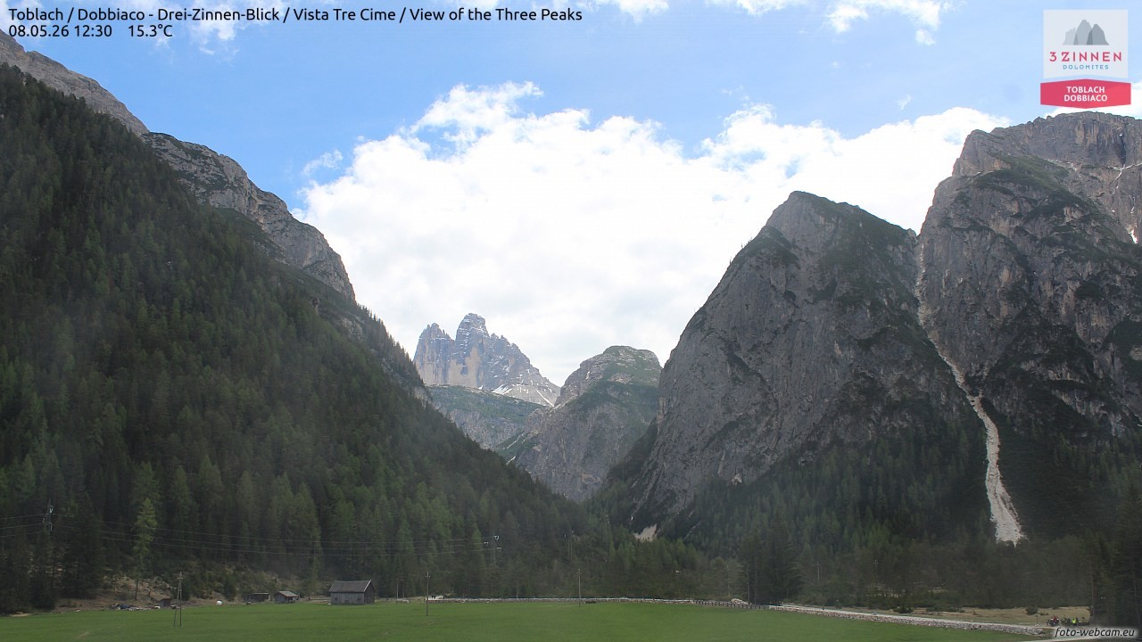 Archiv Foto Webcam Toblach (Drei Zinnen)