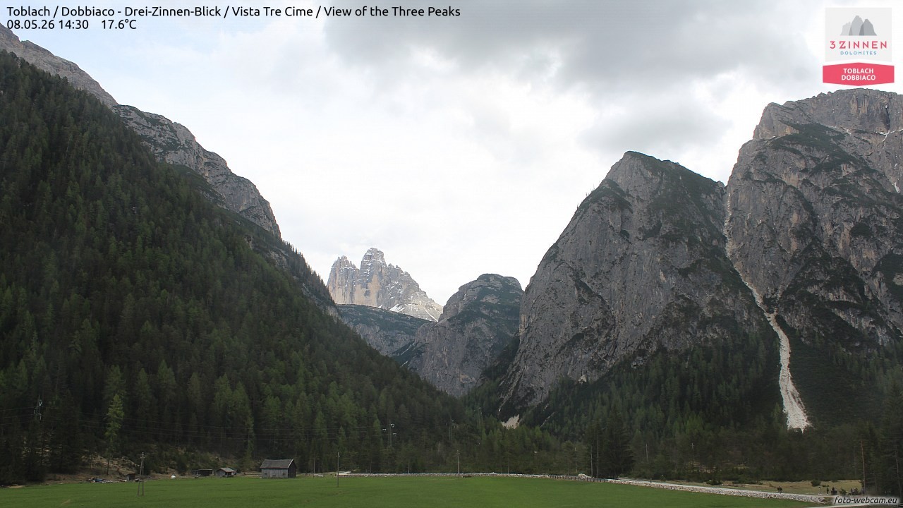 Archiv Foto Webcam Toblach (Drei Zinnen)