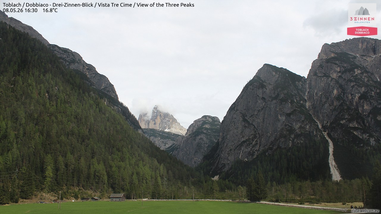 Archiv Foto Webcam Toblach (Drei Zinnen)