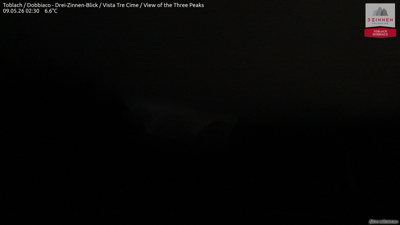 Archiv Foto Webcam Toblach (Drei Zinnen)